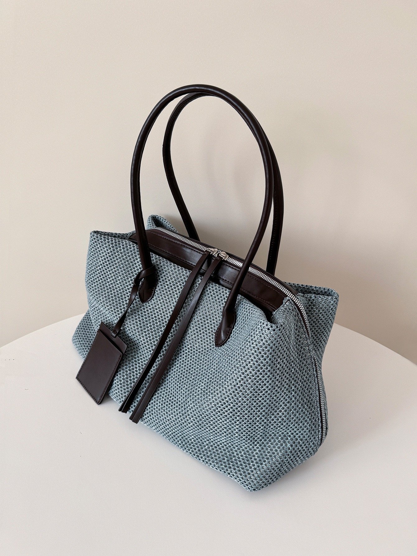 Tote Texture Exquisite Blue