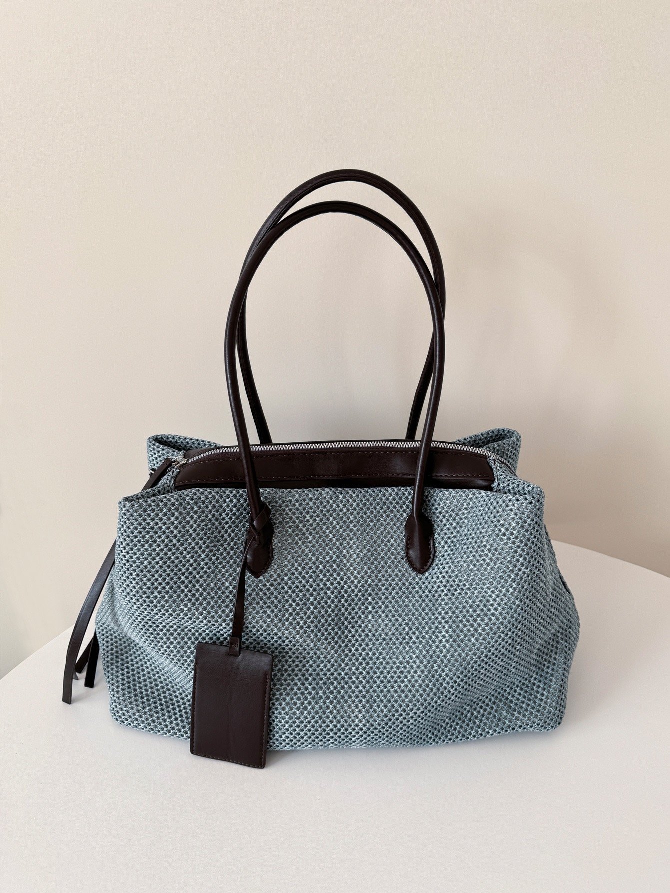 Tote Texture Exquisite Blue