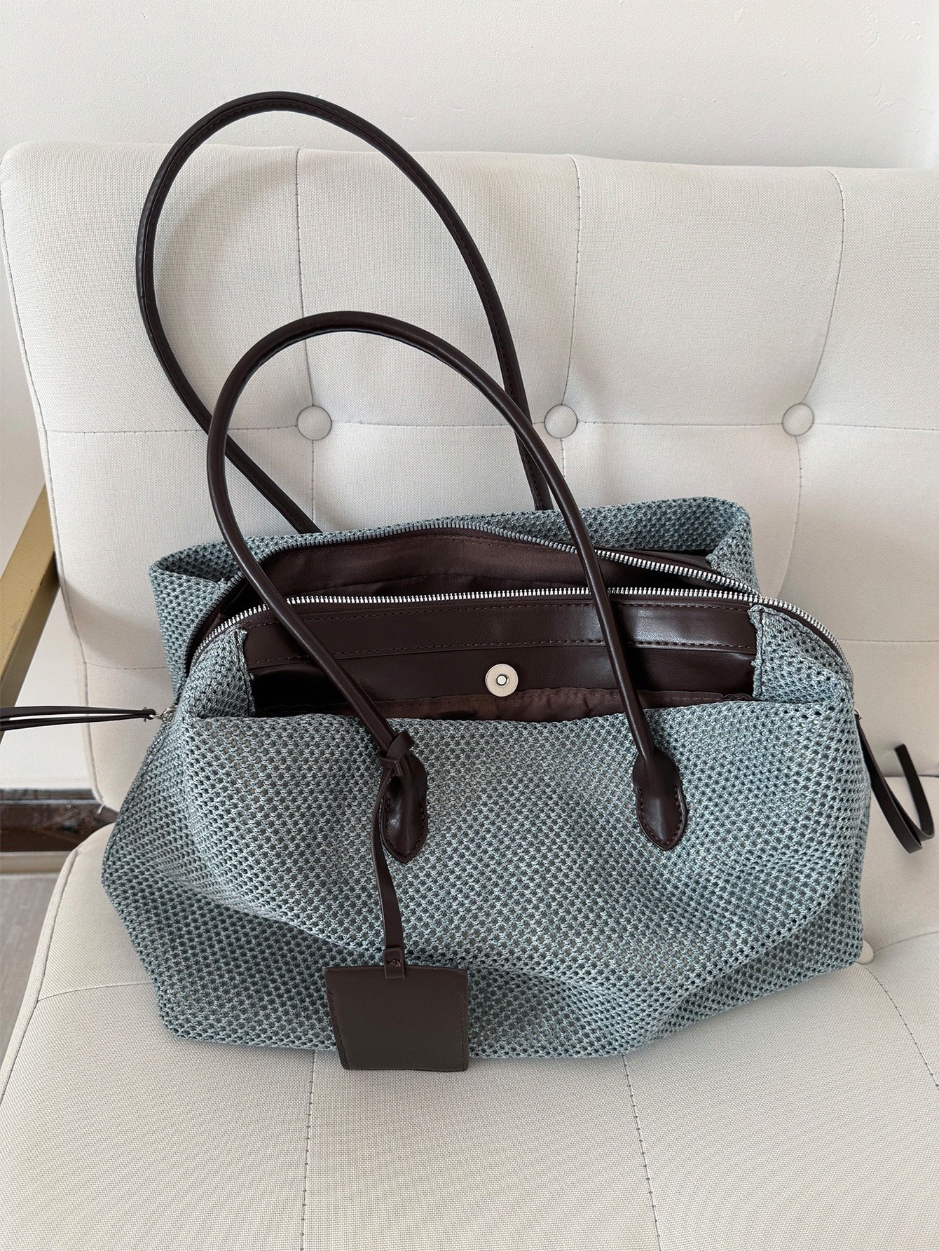 Tote Texture Exquisite Blue