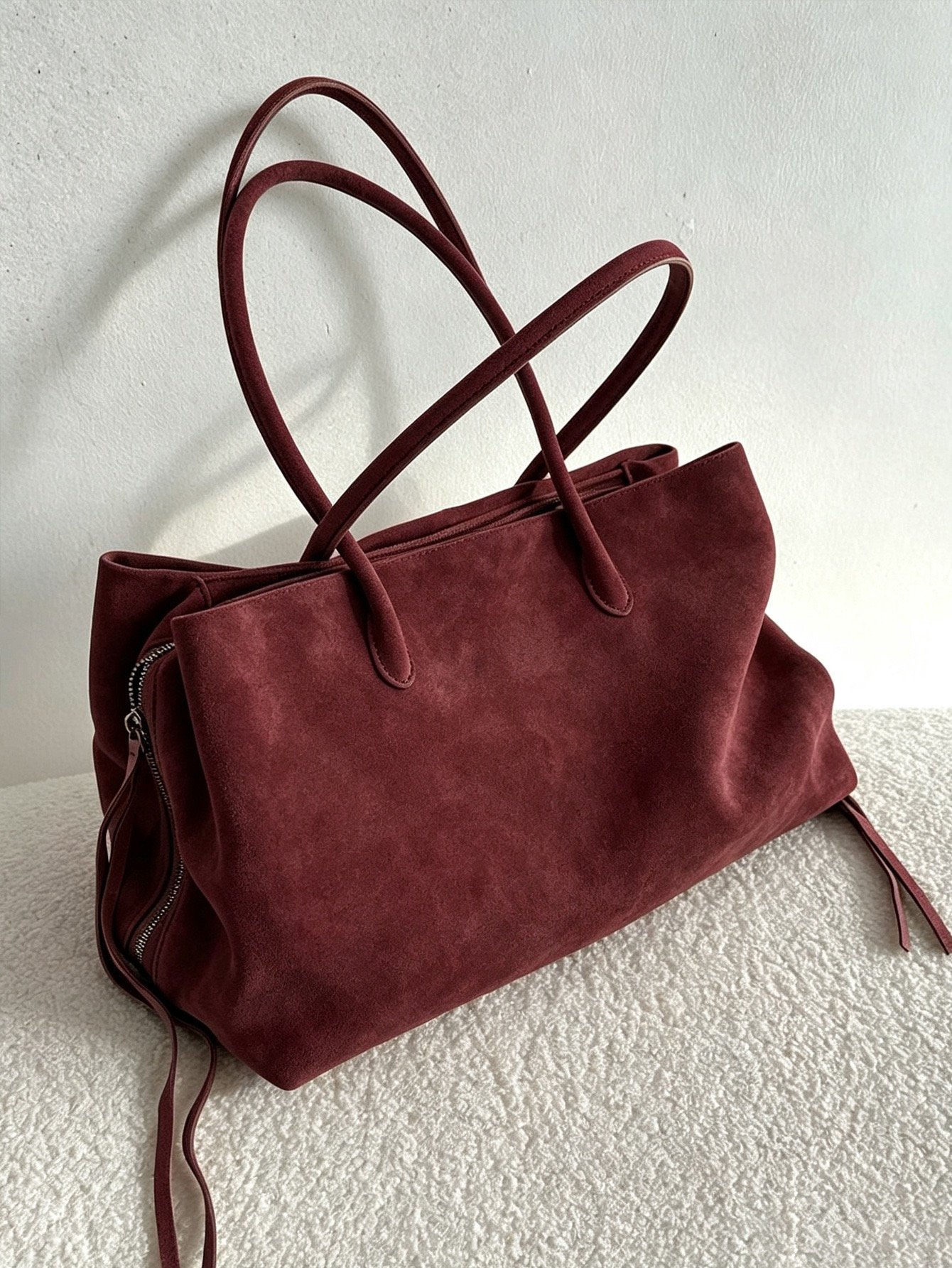 Tote Suede Maroon