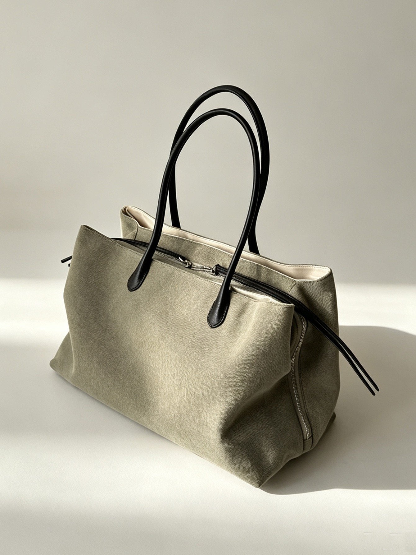 Tote Niche Green - Large (39 x 20 x 25) - Premium Canvas Synthetic Leather - Foto 6