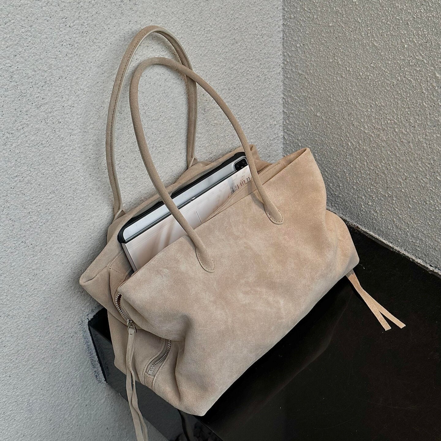 Tote Suede - Large (39 x 20 x 25) - Premium Suede - Foto 2