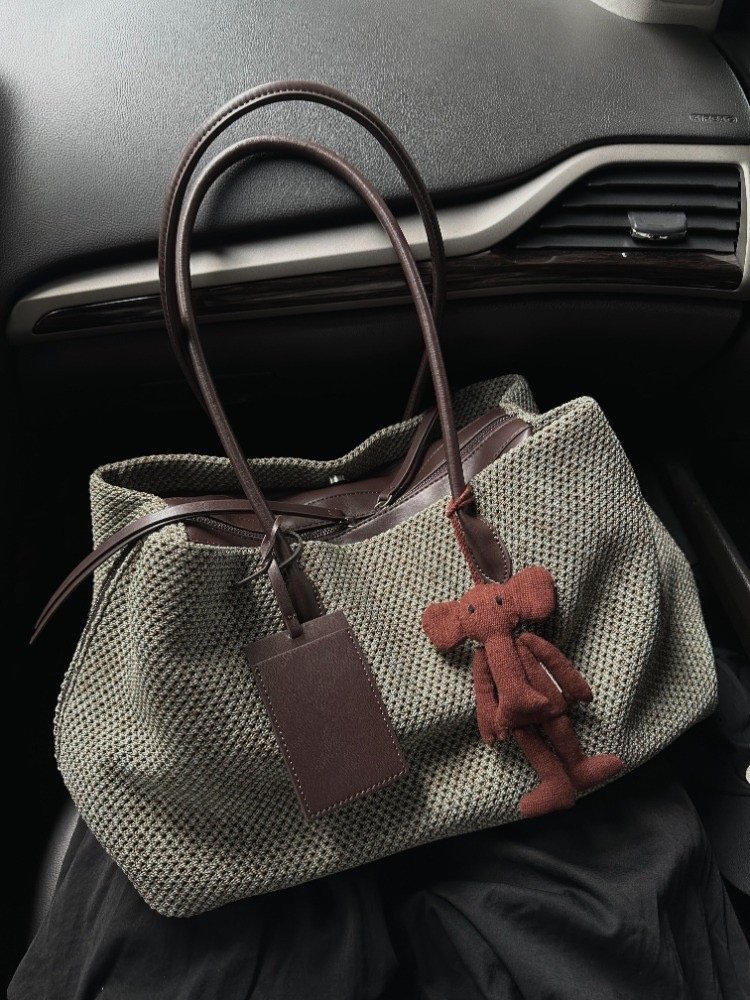 Tote Texture Exquisite - Large (39 x 20 x 25) - Premium Texture Woven - Foto 1